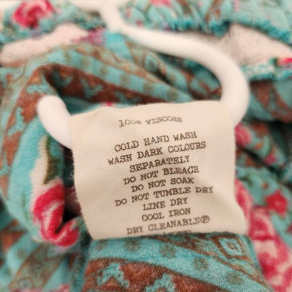 Spell Teal and Pink Floral Midi Dress ***Coming soon*** - Picture 16 of 16